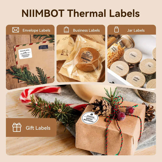 Niimbot Transparent Label Printing Paper Waterproof Label Sticker 50*50mm 150pcs Round For B21/B3S/B1