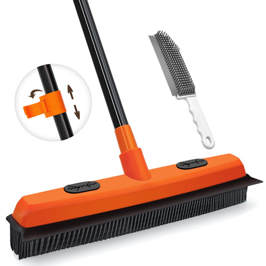 JEHONN Rubber Broom with Squeegee