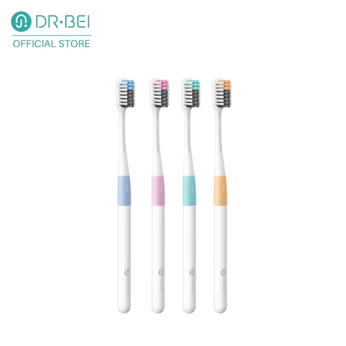 DR.BEI Bass Toothbrush 4-pack (4-colours)