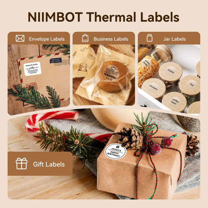 Niimbot Transparent Label Printing Paper Waterproof Label Sticker 50*50mm 150pcs Round For B21/B3S/B1