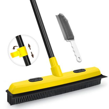 JEHONN Rubber Broom with Squeegee