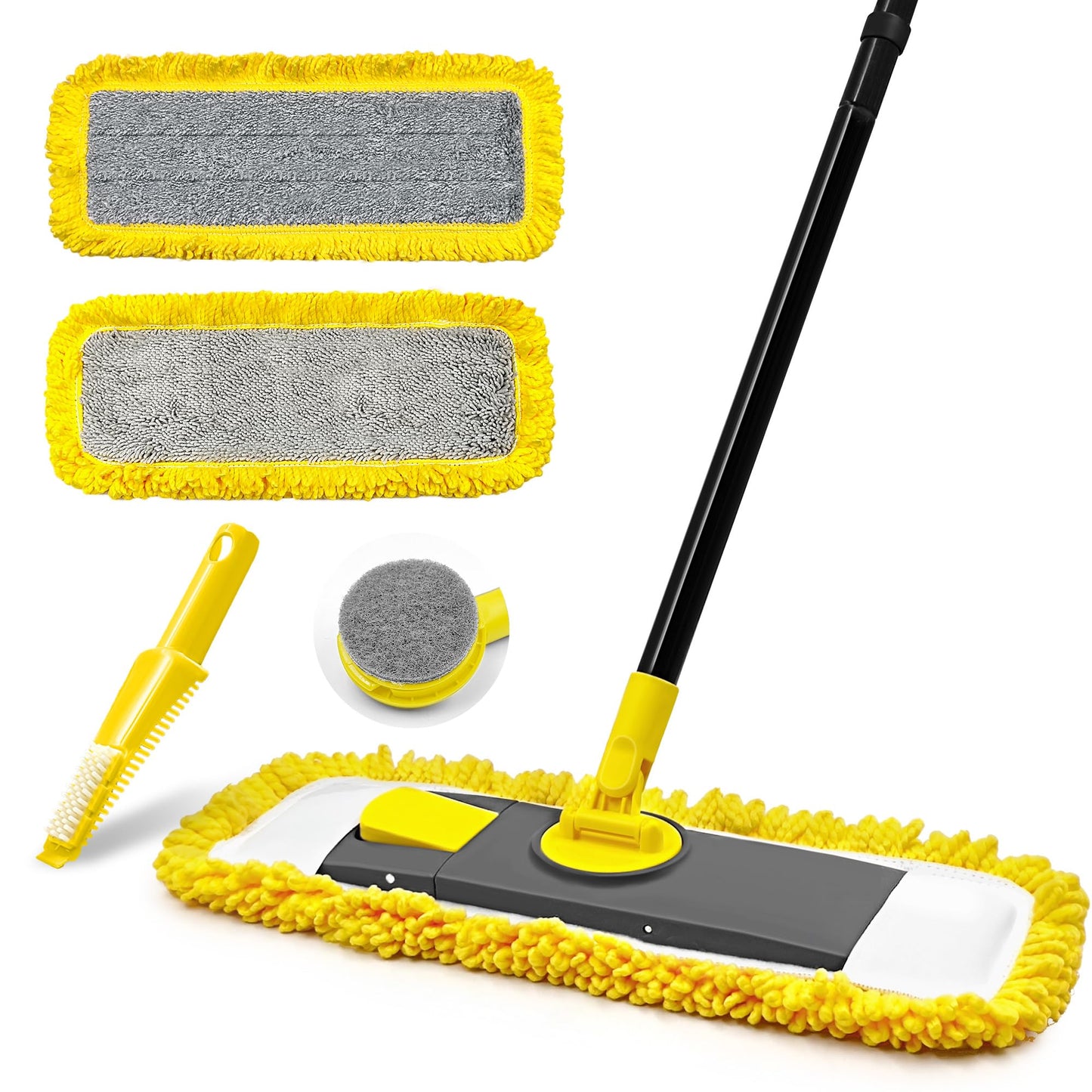 JEHONN Microfiber Floor Mops Scouring Pad