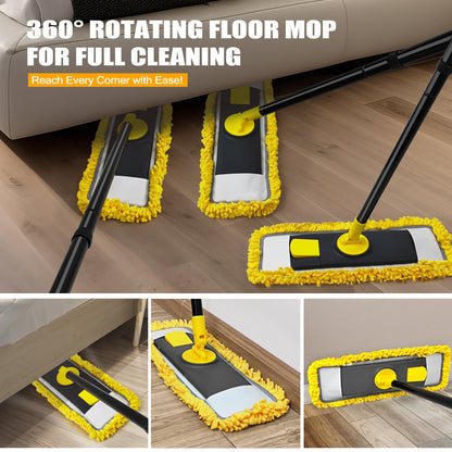 JEHONN Microfiber Floor Mops Scouring Pad