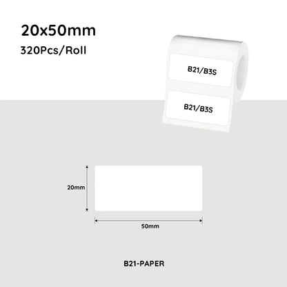 NiiMbot White Label Paper Waterproof Oil-proof Label Sticker For B21/B3S/B
