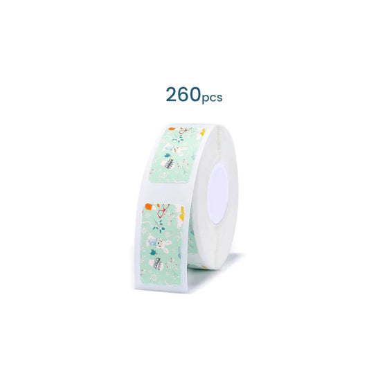 Bundle Deal NIIMBOT label paper Rabbit theme For D11/D101/D110 R12*22-260