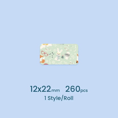 Bundle Deal NIIMBOT label paper Rabbit theme For D11/D101/D110 R12*22-260