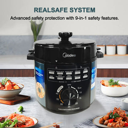 Midea 5L Pressure Cooker 24-Hour Pre-Set Timer