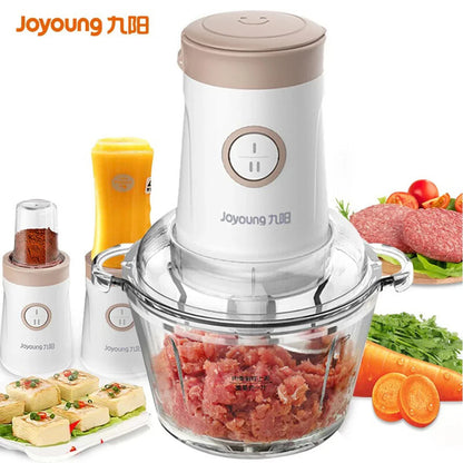 Joyoung 1.8L Electric Multifunction Meat Grinder - Adjustable Stalls, Enema