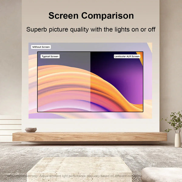 Winways UST Throw ALR Fixed Frame Lenticular Screen
