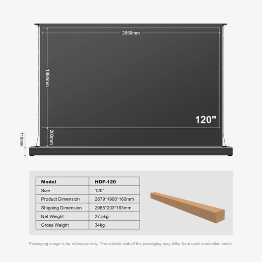 Winways UST Throw ALR Electric Lenticular Floor Rising Screen