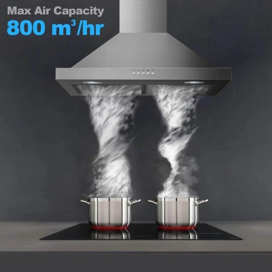 Midea 60cm Canopy Rangehood - Stainless Steel