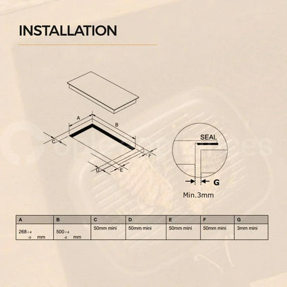 Midea 30cm Ceramic Cooktop with 2 Zone