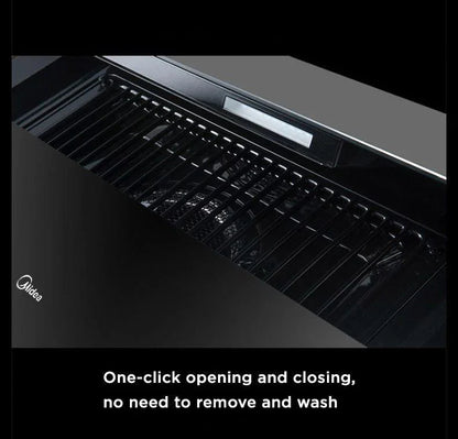 Midea 90cm Angled RangeHood High Temperature Self-Cleaning