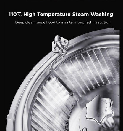 Midea 90cm Angled RangeHood High Temperature Self-Cleaning