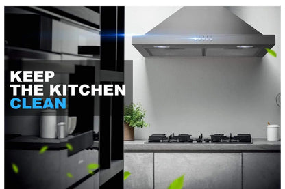 Midea 60cm Canopy Rangehood - Stainless Steel