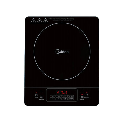 Midea Portable Induction Cooker 3-hour timer with Stainless Steel Pot