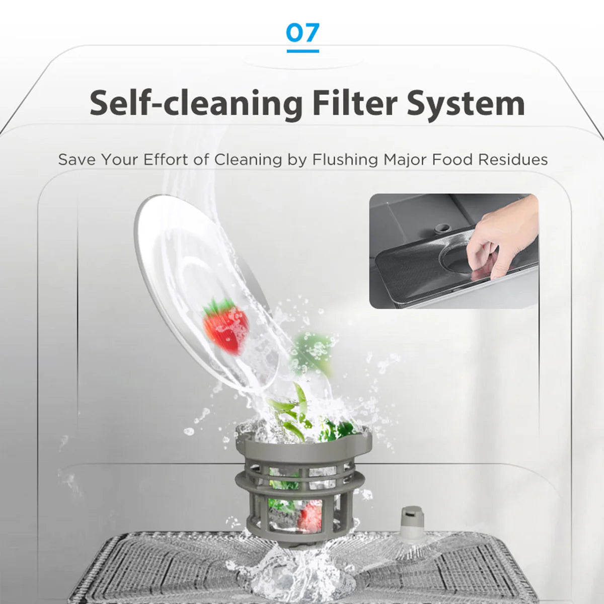 Midea 3rd Gen Benchtop Mini Dishwasher Multifunctional 3 Place Dish Washing Latest Version Water Tray Included