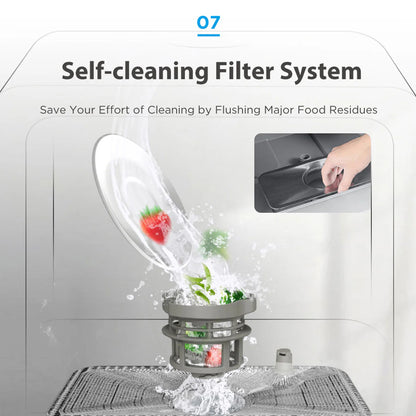 Midea 3rd Gen Benchtop Mini Dishwasher Multifunctional 3 Place Dish Washing Latest Version Water Tray Included