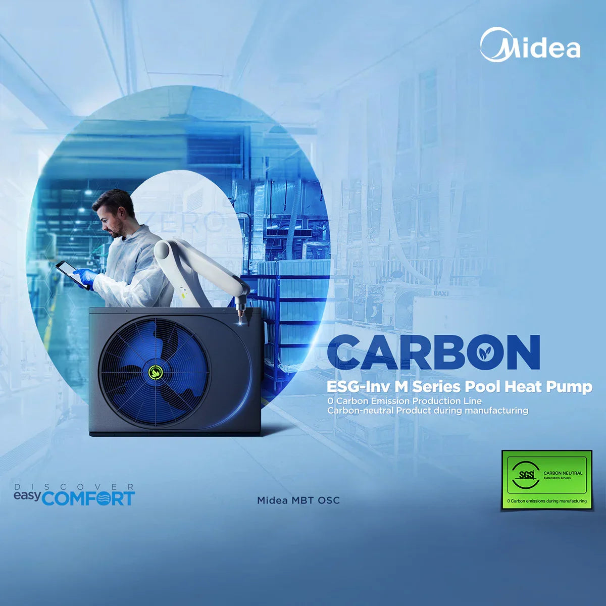 Midea ESG-Inv M Series Pool Heat Pump 16KW