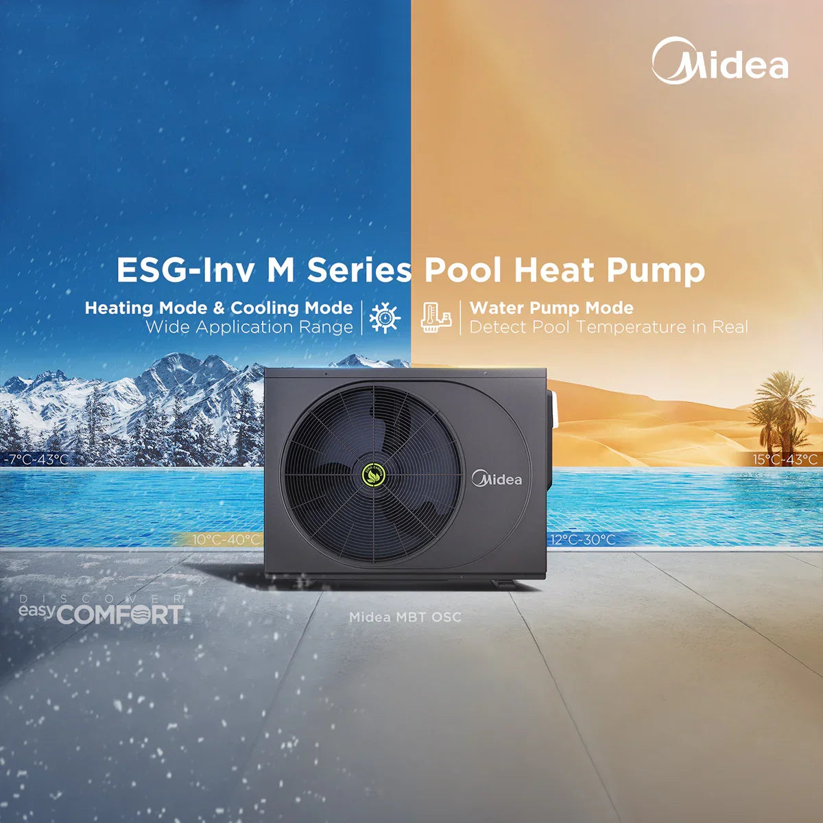 Midea ESG-Inv M Series Pool Heat Pump 12KW