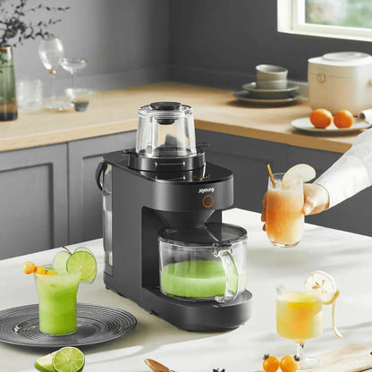 JOYOUNG Fully Automatic Glass Blender 8 Presets, Self-Cleaning, Ideal for Kitchen, Soy Milk, Almond Milk, Shakes, Smoothies, Black